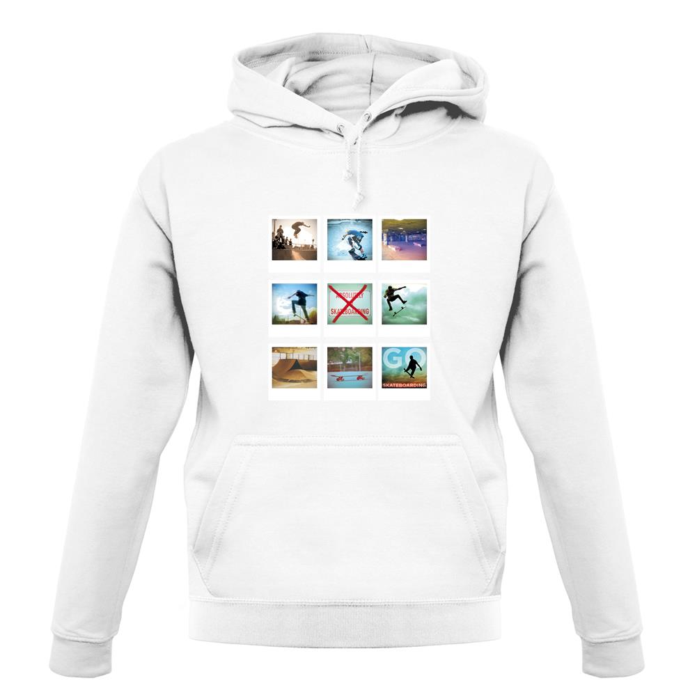 Go Skateboarding Photo Collage unisex hoodie