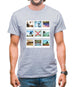 Go Skateboarding Photo Collage Mens T-Shirt