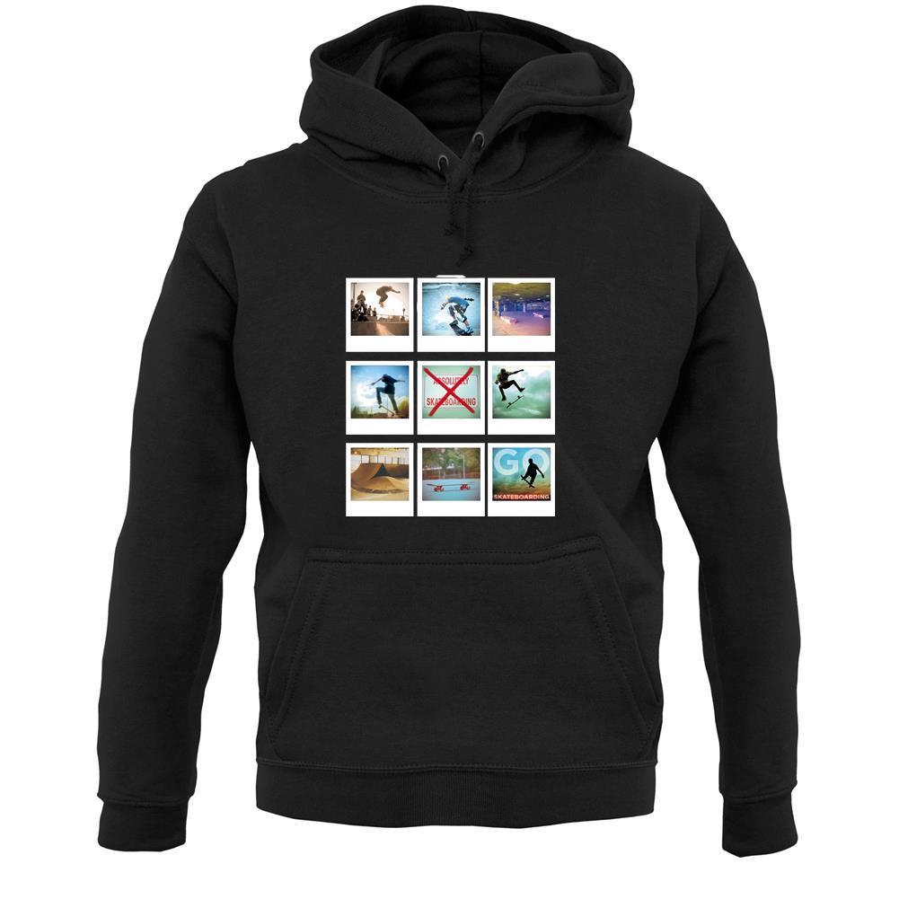Go Skateboarding Photo Collage Unisex Hoodie