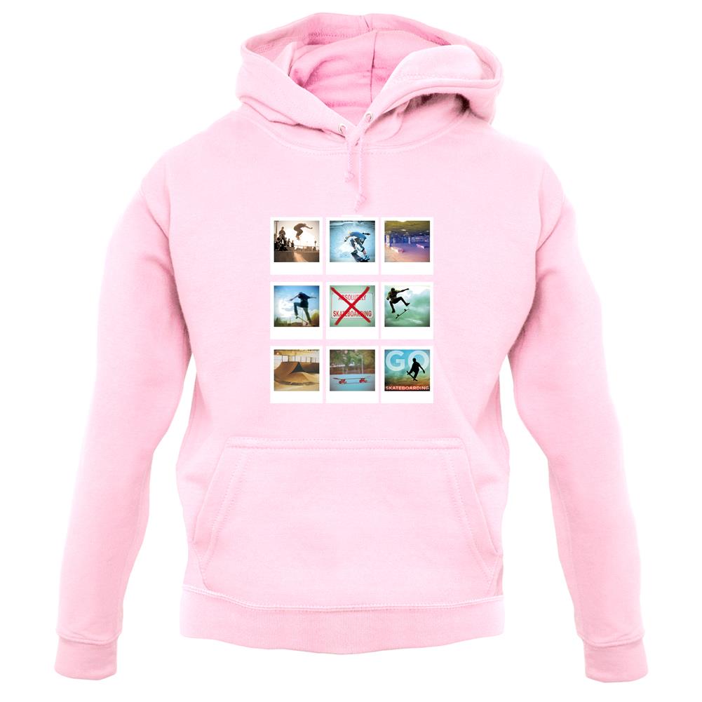 Go Skateboarding Photo Collage unisex hoodie