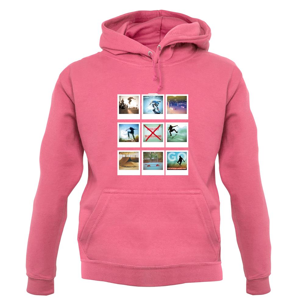 Go Skateboarding Photo Collage unisex hoodie