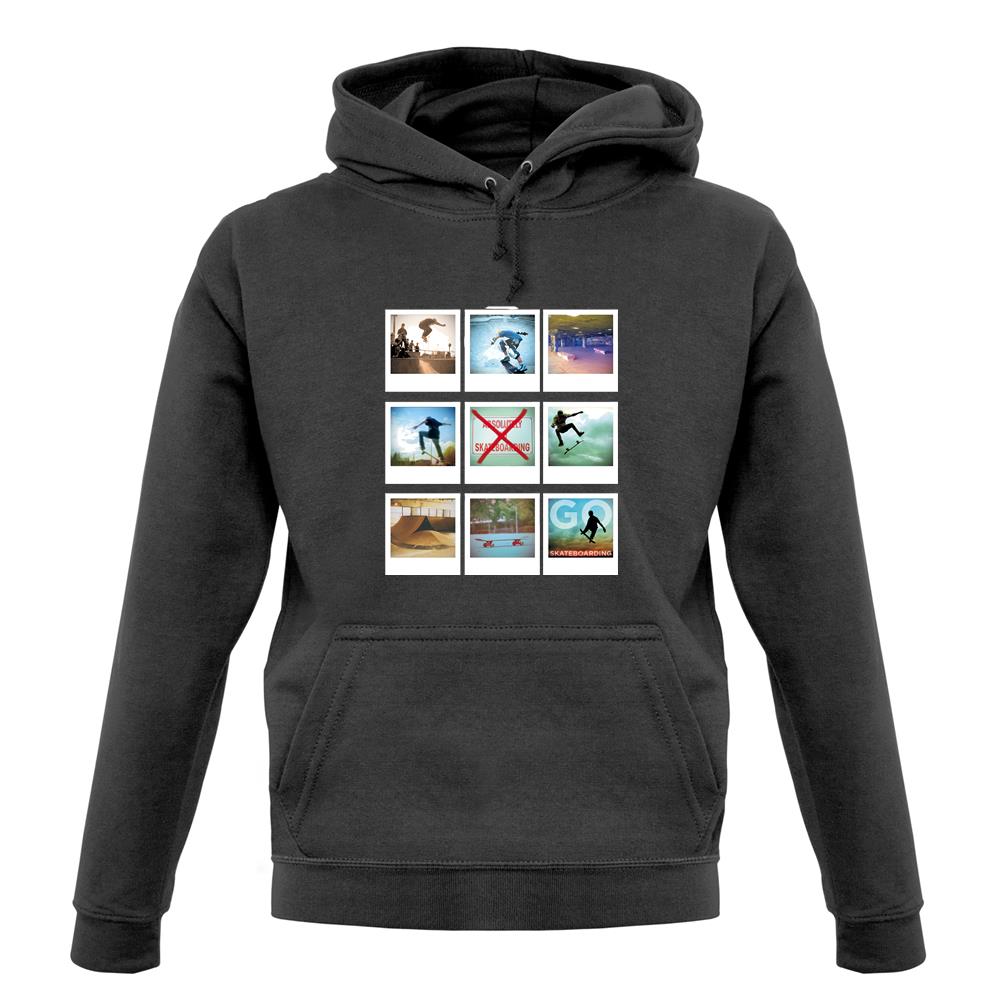 Go Skateboarding Photo Collage unisex hoodie