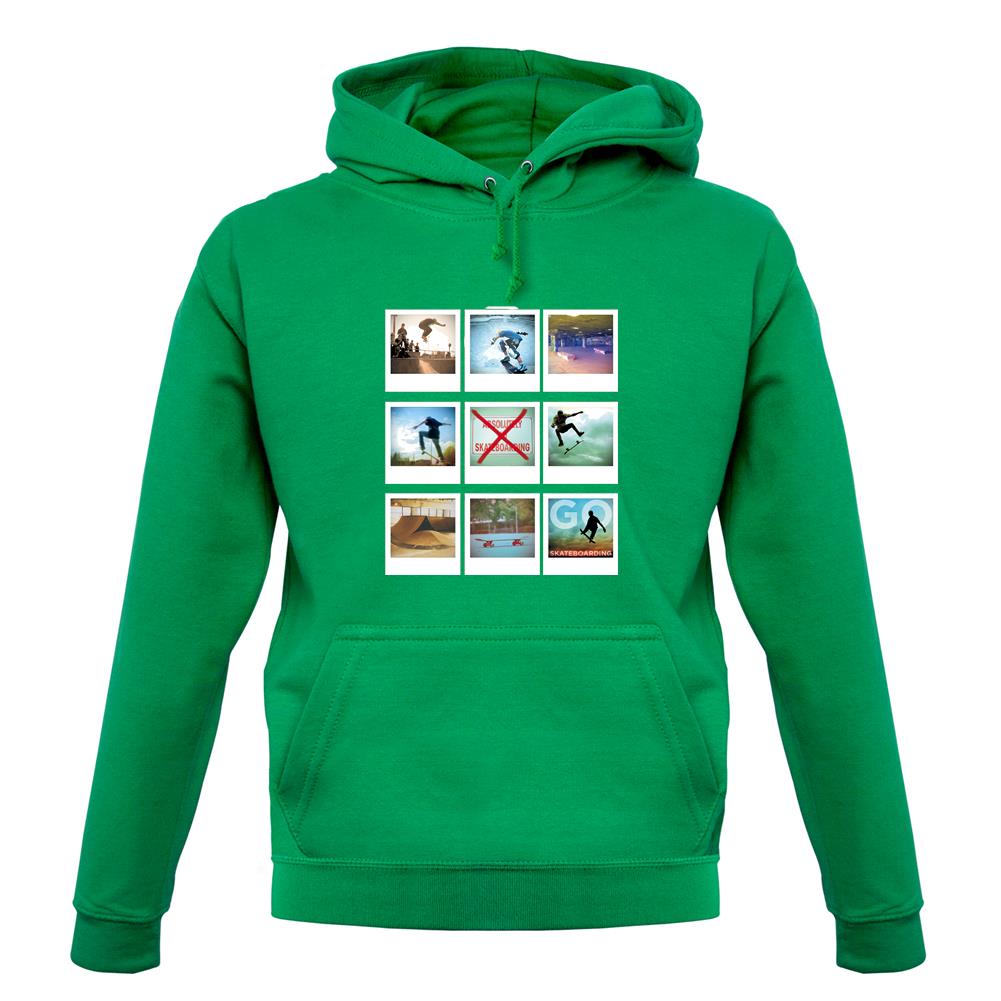 Go Skateboarding Photo Collage unisex hoodie