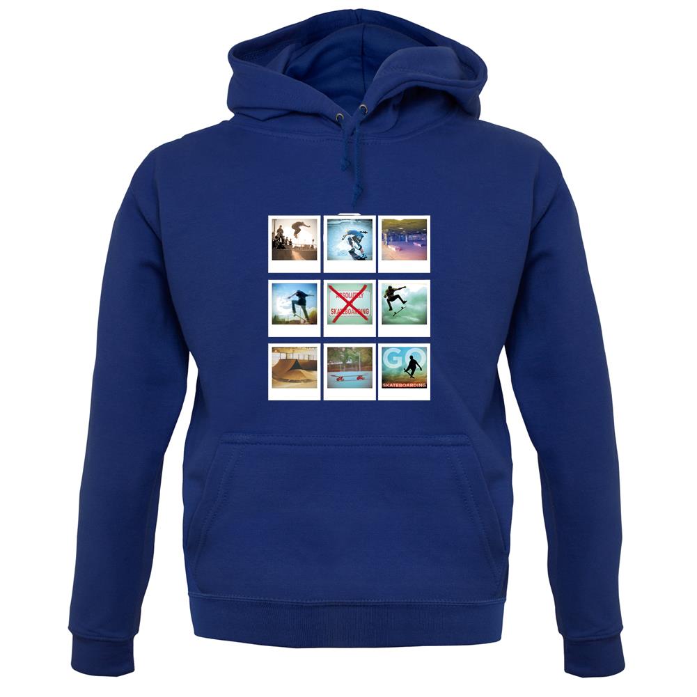 Go Skateboarding Photo Collage unisex hoodie