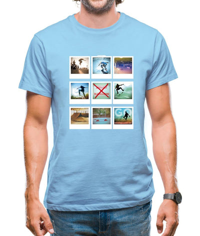 Go Skateboarding Photo Collage Mens T-Shirt