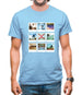 Go Skateboarding Photo Collage Mens T-Shirt