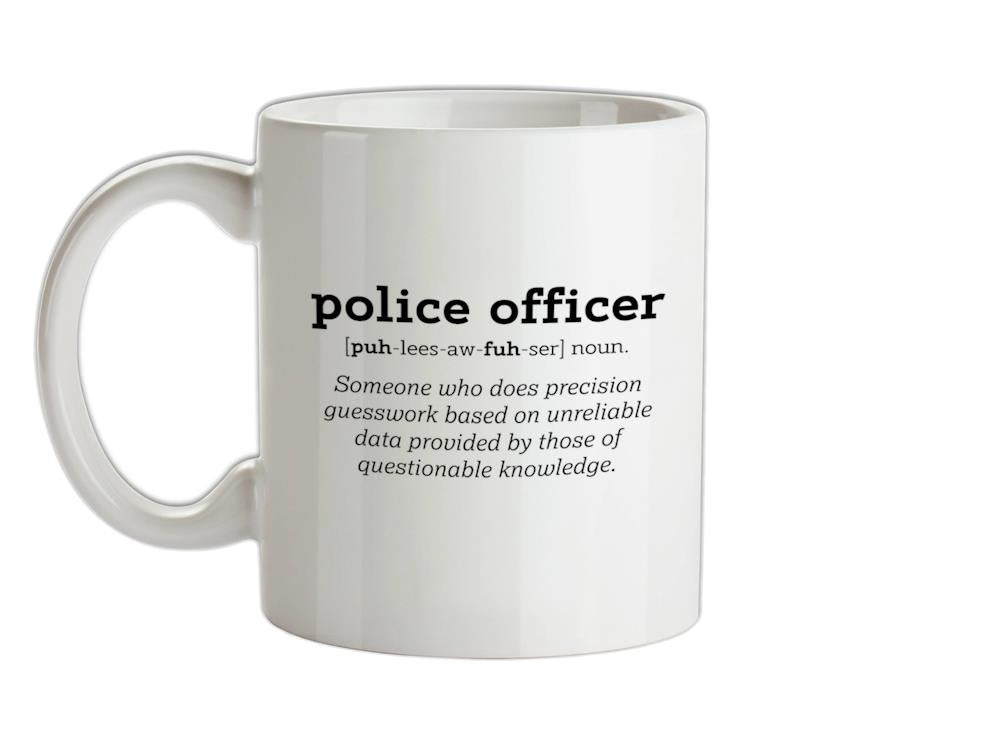 Police Officer Definition Ceramic Mug