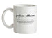 Police Officer Definition Ceramic Mug