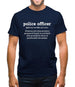 Police Officer Definition Mens T-Shirt