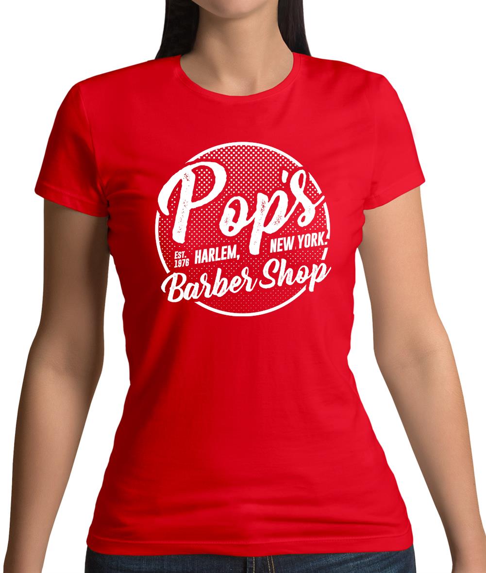Pop'S Barber Shop Womens T-Shirt