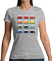 Porsche 993 Colour Swatch Womens T-Shirt