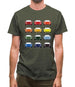 Porsche 993 Colour Swatch Mens T-Shirt