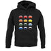 Porsche 993 Colour Swatch unisex hoodie