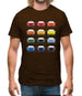 Porsche 993 Colour Swatch Mens T-Shirt