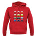 Porsche 993 Colour Swatch unisex hoodie