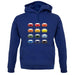 Porsche 993 Colour Swatch unisex hoodie