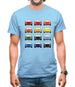 Porsche 993 Colour Swatch Mens T-Shirt