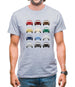 356 Colour Grid Mens T-Shirt