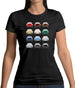 Porsche 356 Colour Grid Womens T-Shirt