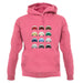 Porsche 356 Colour Grid unisex hoodie