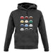 Porsche 356 Colour Grid unisex hoodie