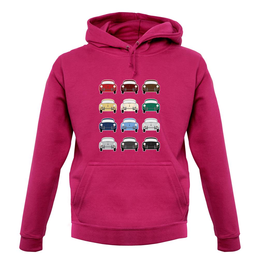 Porsche 356 Colour Grid unisex hoodie