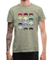 356 Colour Grid Mens T-Shirt