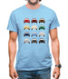 356 Colour Grid Mens T-Shirt