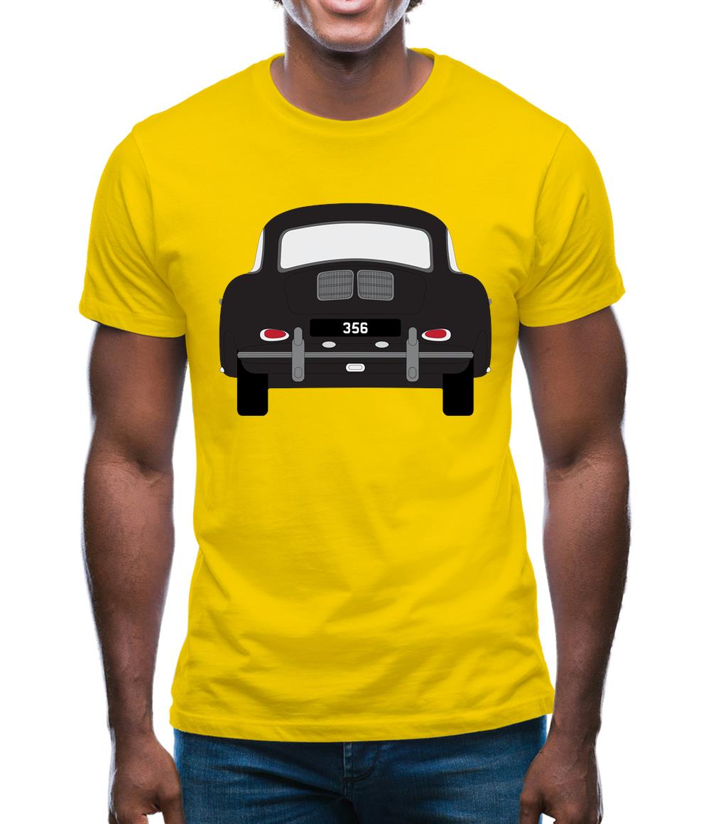 Rear View Black 356 Mens T-Shirt