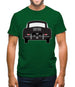 Rear View Black 356 Mens T-Shirt