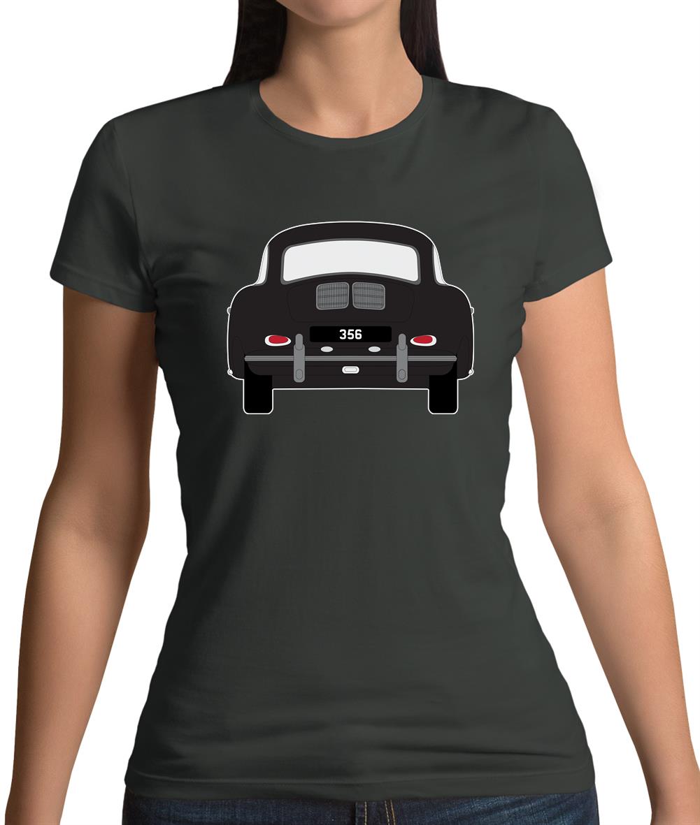 Rear View Black 356 Womens T-Shirt