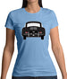 Rear View Black 356 Womens T-Shirt