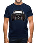 Rear View Black 356 Mens T-Shirt