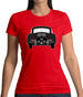 Rear View Black 356 Womens T-Shirt