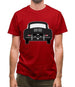 Rear View Black 356 Mens T-Shirt