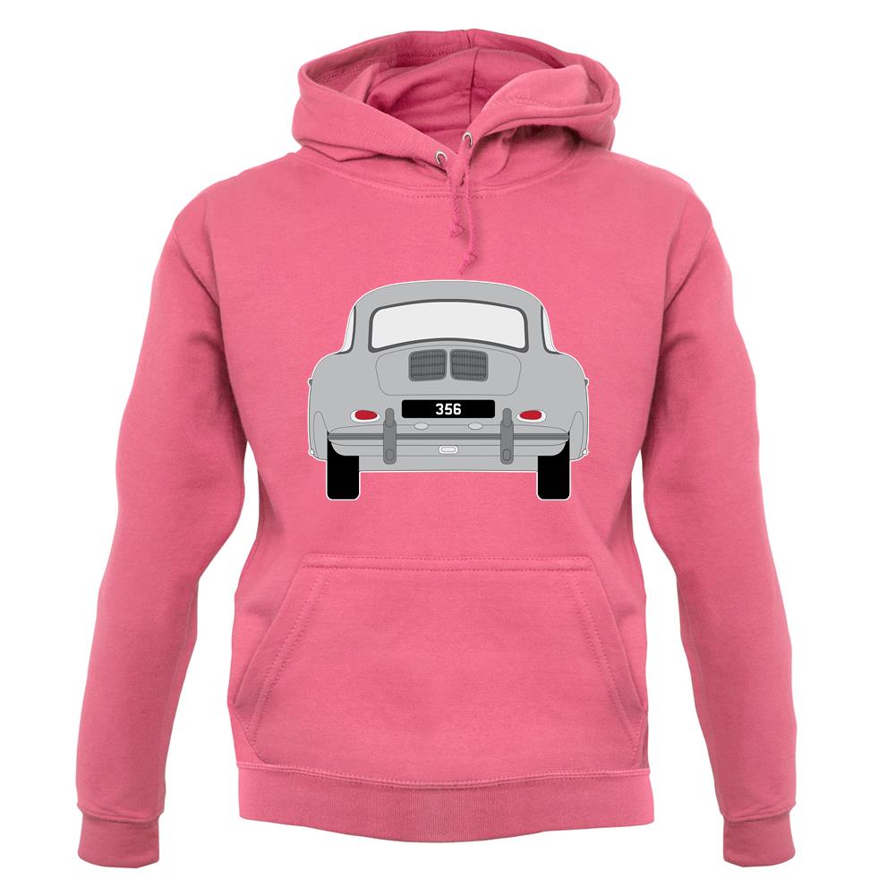 Rear View Porsche 356 Grey unisex hoodie