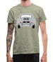 Rear View 356 Grey Mens T-Shirt