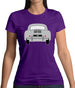 Rear View Porsche 356 Grey Womens T-Shirt