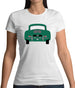 Rear View Porsche 356 Green Womens T-Shirt