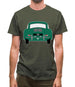 Rear View 356 Green Mens T-Shirt