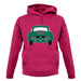 Rear View Porsche 356 Green unisex hoodie