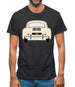 Rear View 356 Ivory Mens T-Shirt