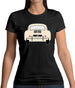 Rear View Porsche 356 Ivory Womens T-Shirt