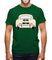 Rear View 356 Ivory Mens T-Shirt