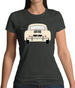 Rear View Porsche 356 Ivory Womens T-Shirt