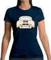 Rear View Porsche 356 Ivory Womens T-Shirt