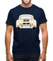 Rear View 356 Ivory Mens T-Shirt