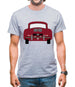 Rear View 356 Ruby Red Mens T-Shirt