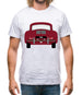 Rear View 356 Ruby Red Mens T-Shirt