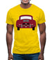 Rear View 356 Ruby Red Mens T-Shirt